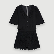 MATERIAL MIX PLAYSUIT